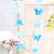 Amazon Hot Sale Colorful Butterfly Paper Flower Paper String Decorations Children 'S Room Shopping Window Hanging Decoration For Wedding Birthday Party