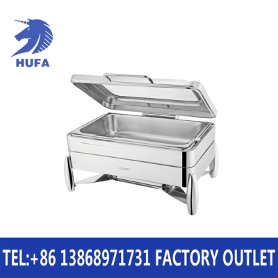 Rectangular Stainless Steel Buffet Stove Buffet Stove Hydraulic Buffet Dining Stove Visual Dining Stove Hotel Breakfast