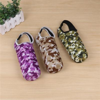Outdoor portable camouflage cup jacket, plunger type, environmental-friendly, non-toxic, fashion, thermal insulation, customized