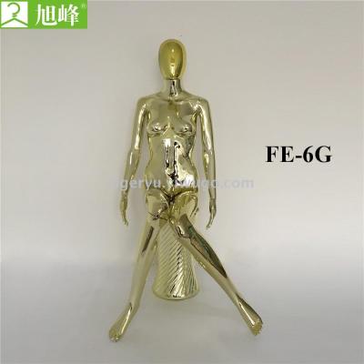 Xufeng direct - sale electroplating golden female model can be customized a variety of colors