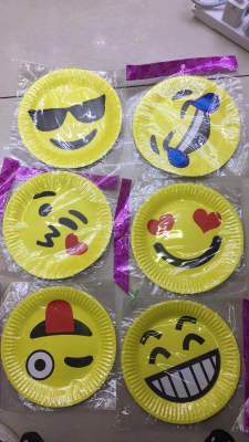 Cake Plate Smiley Face 10Pc