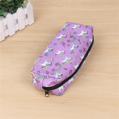 Korean version of simple little fresh creative students pen bag large capacity pencil box for male and female students makeup bag