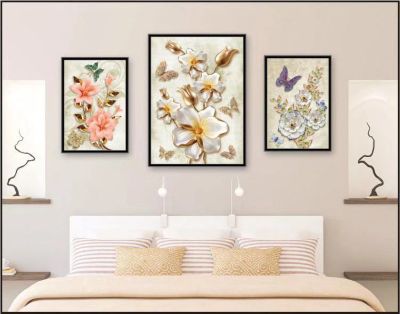 New Triple Photo Frame Series Home Decorative Painting Vase Decorative Sticker