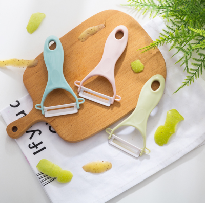 Multi-functional melon and fruit peeler kitchen gadgets Nordic ceramic household fruit knife shaver