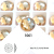 Dz-1061 round glass mirror bead wedding dress accessories