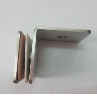 Glass square clip bathroom clip stainless steel fastening clip connector block Angle square code 90 degree fastening