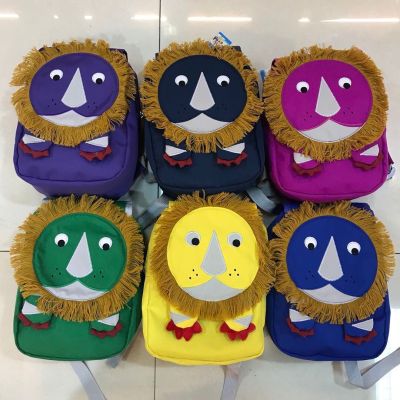 Love fly children double shoulder backpack student kindergarten lion cartoon student preschool schoolbag