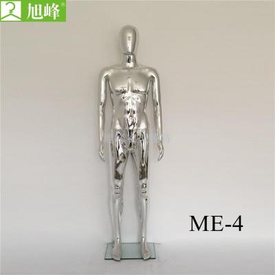 Xiaofeng direct selling electroplating male model with silver article no. Me-4