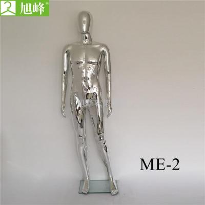 Xufeng manufacturer direct electroplating male model silver article no. Me-2