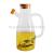 Borosilicate Glass Oil Pot with Scale Gold Stainless Steel Cover Oil Bottle Kitchen Supplies
