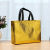 Manufacturer Gold and Silver Color Folding Non-Woven Handbag Color Printing Laminated Non-Woven Bag Laser Bag Environmental Protection Gift Bag