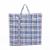 Factory direct snakeskin bag single side plastic grid bag Red white blue grid woven PP woven bag