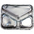 Foil Plate Restaurant Hotel Barbecue with Aluminum Foil Food box 3 Bars wholesale fast food