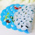 Home hong color shell bathroom non-slip mat cartoon printed children bath floor mat suction cup massage pad