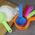 Rainbow measuring cup measuring spoon color five-piece set measuring spoon flour baking spoon baking tools