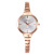Korean simple alloy diamond encrusted ladies quartz watch leisure stainless steel student wrist watch
