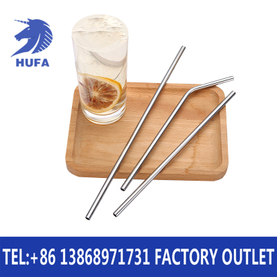 Sweno Stainless Steel Straw Straight Curved Stainless Steel Straw Hotel Restaurant Straw