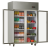 Two refrigerator cabinets commercial display cabinet vertical kitchen refrigerator double door 