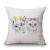Anime cat linens printed cotton and linen pillowcase custom-made pillowcase pillow cushions