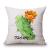 Green plant linen printed cotton pillowcase custom-made pillowcase pillow cushion