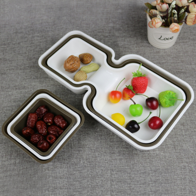 Fruit snack tray modern living room dry Fruit tray plastic creative candy box set