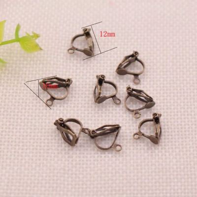Xiuhe Triangle Ear Clip Earrings Ornament Accessories Handmade DIY Material Wholesale Factory Direct Sales