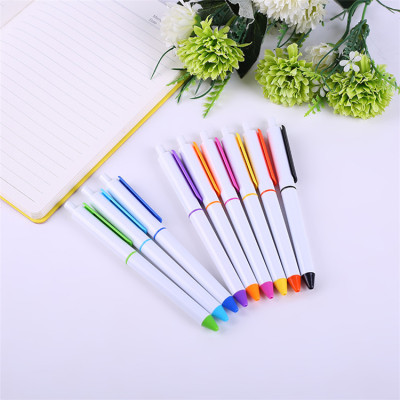 Manufacturers direct selling plastic ballpoint pen custom LOGO advertising pen custom printing new press gift pen wholesale