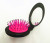 New oval folding mirror comb popular consumer goods color portable folding mirror into a set