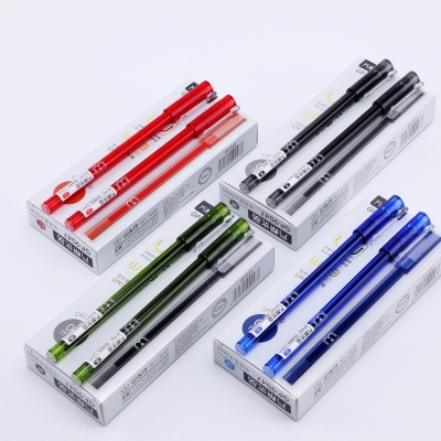 New all-needle-tube neutral pen black, red and blue creative cartoon office student style: 0.5mm