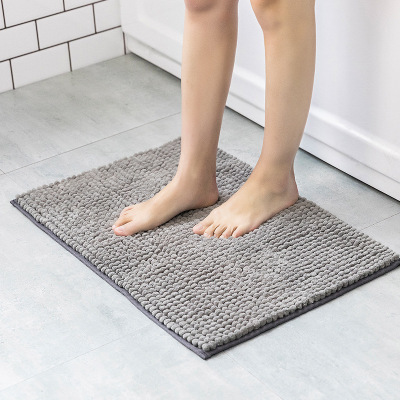 Household slippery floor mat sitting room bedroom door mat carpet bath kitchen chenille short hair absorbent pad