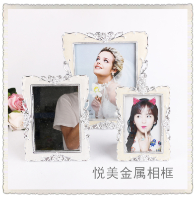 Metal plated photo frame wedding gift set up a wedding dress photo frame set up a table