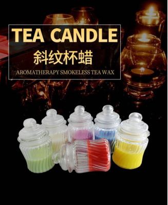 New Twill Cup Candle Indoor Romantic and Creative Smokeless Aromatherapy Glass Creative Candles Factory Direct Sales