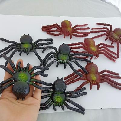 Simulation spider plastic soft glue toy