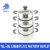Stainless Steel Non-Magnetic 4-Piece Set Pearl Pot Double Handle Single Bottom Bakelite Handle with Glass Cover Set Pot