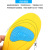 Sports Shock Absorption Thick Insole Sweat-Absorbent Breathable Military Training Running Insole for Men and Women