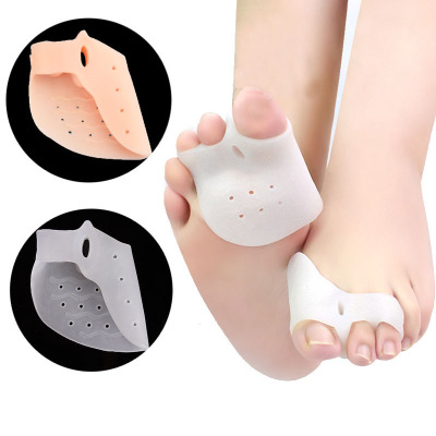 Thumb Valgus Toe Separator Day and Night Use Anti-Wear Silicone Forefoot Protective Cover Overlapping Toe Separation Anti-Cocoon Cover