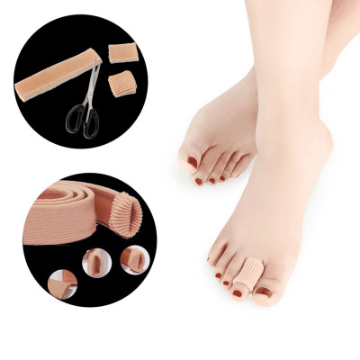 20cm Silicone Single-Sided Fiber Thumb Set Cutting Anti-Wear Toe Sleeve Anti-Cocoon Anti-Pain Toe Cover