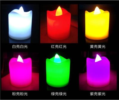 New Wave Mouth Candle Light LED Electronic Candle Wish Small Tea Light Wedding Proposal Arrangement Props