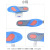 Men and women summer running sports insoles basketball soft silicone cushioning insoles