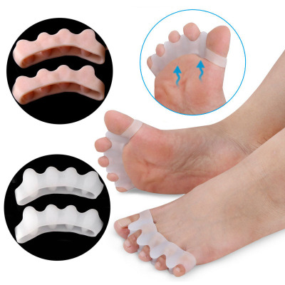 Hallux Valgus Split Toe Pad Big Foot Overlapping Toe Brace Toe Toe Separator Five Finger Fixed Separator