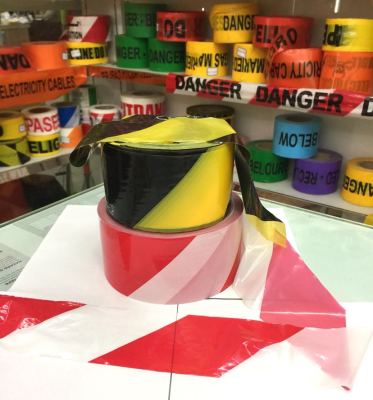 The factory produces and sells PE warning tape without glue