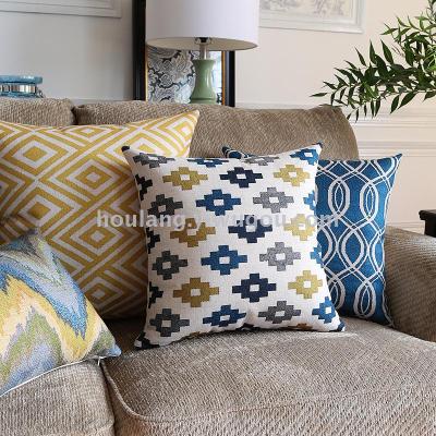 Classic geometry Nordic sofa pillow cushion decoration home cotton and linen pillow