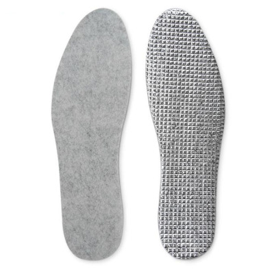 Winter warm aluminum foil felt breathable and sweat-absorbing insoles moisture-proof aluminum foil thermal insoles