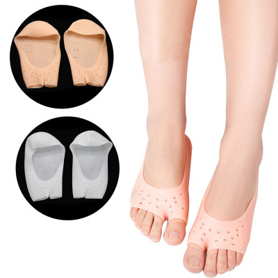 Silicone hold-toe hold-toe cleat-proof hosiery exposed toe invisible boat hosiery split toe protective foot socks sebs