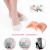Silicone unperforated lady's toe cap for pain and abrasion before palm set sebs toe pain care set for ballet foot set