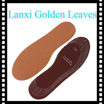 Ye Beier 2mm Brown Latex Brown Leather Insole Latex Perforated Breathable Insole