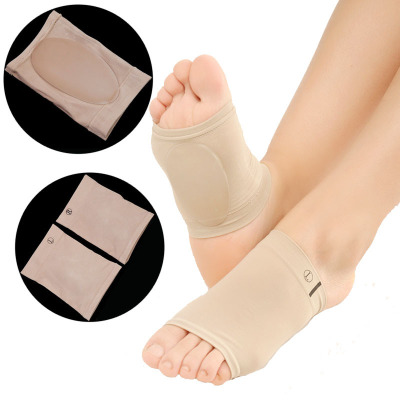 Elastic bandage silicone arch orthopedic insole flat foot orthopedic foot pad splay-foot support socks