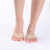 Cloth Silicone Flip Toe Double Hole High Heel Shoes Pain Relief Forefoot Pad Socks Herringbone Open Toe Semi-Insole