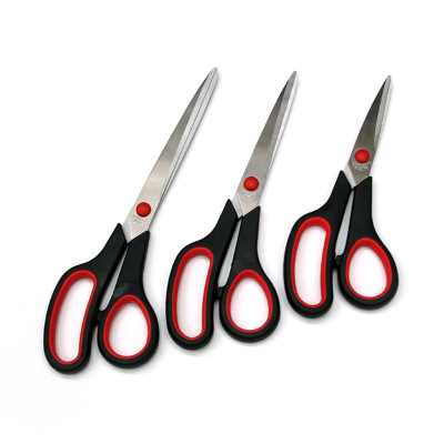 100 hang stainless steel office scissors color rubber rubber handle paper scissors 7.5 inch plastic handle manual scissors