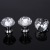 Modern crystal glass furniture accessories single hole K9 handle 30mm aluminum alloy handle gift box drawer handle